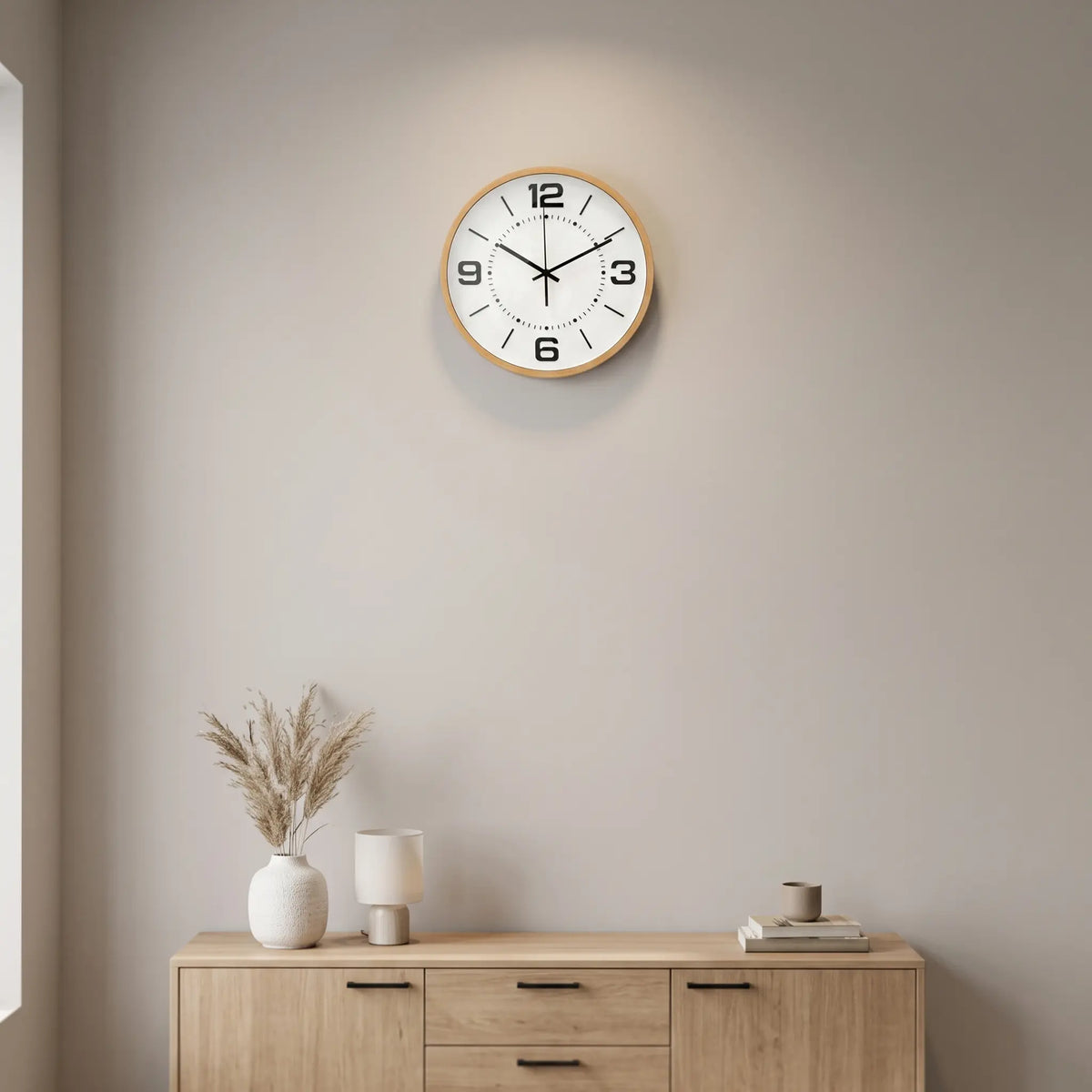 Minimalist Round Analog Wall Clock
