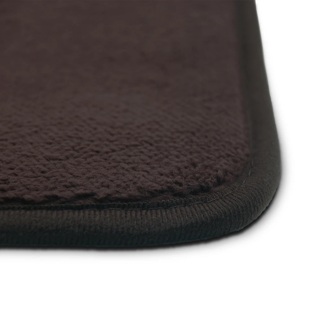 Brown Smiley Soft Bedroom Carpet / Smiley Face Anti-Slip Living Room Floor Mat