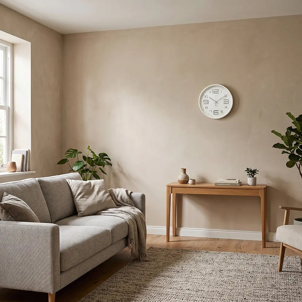 Modern Decorative Round Analog Wall Clock