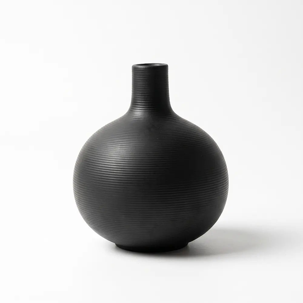 Modern Black Decorative Vase