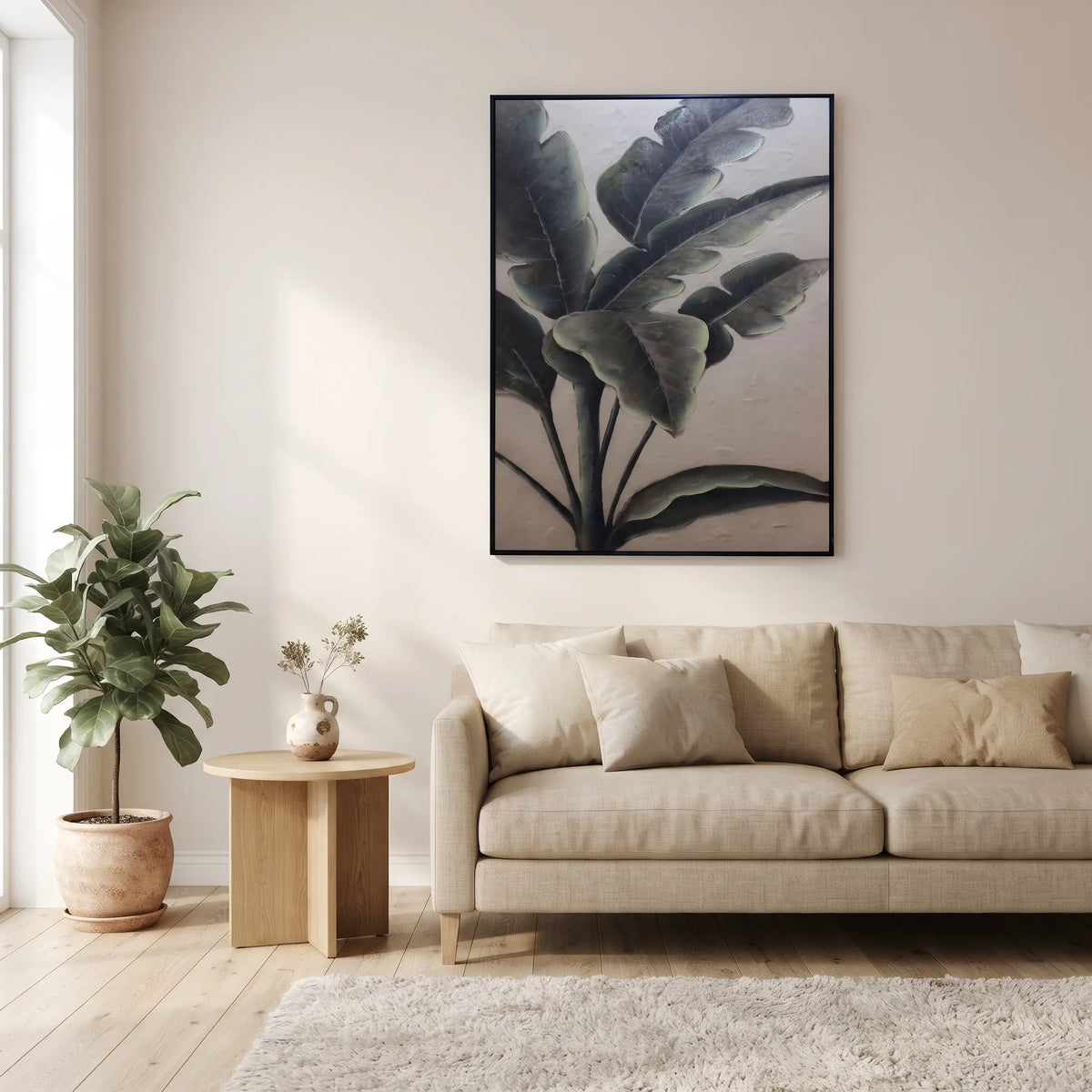 Modern Botanical Leaf Wall Art