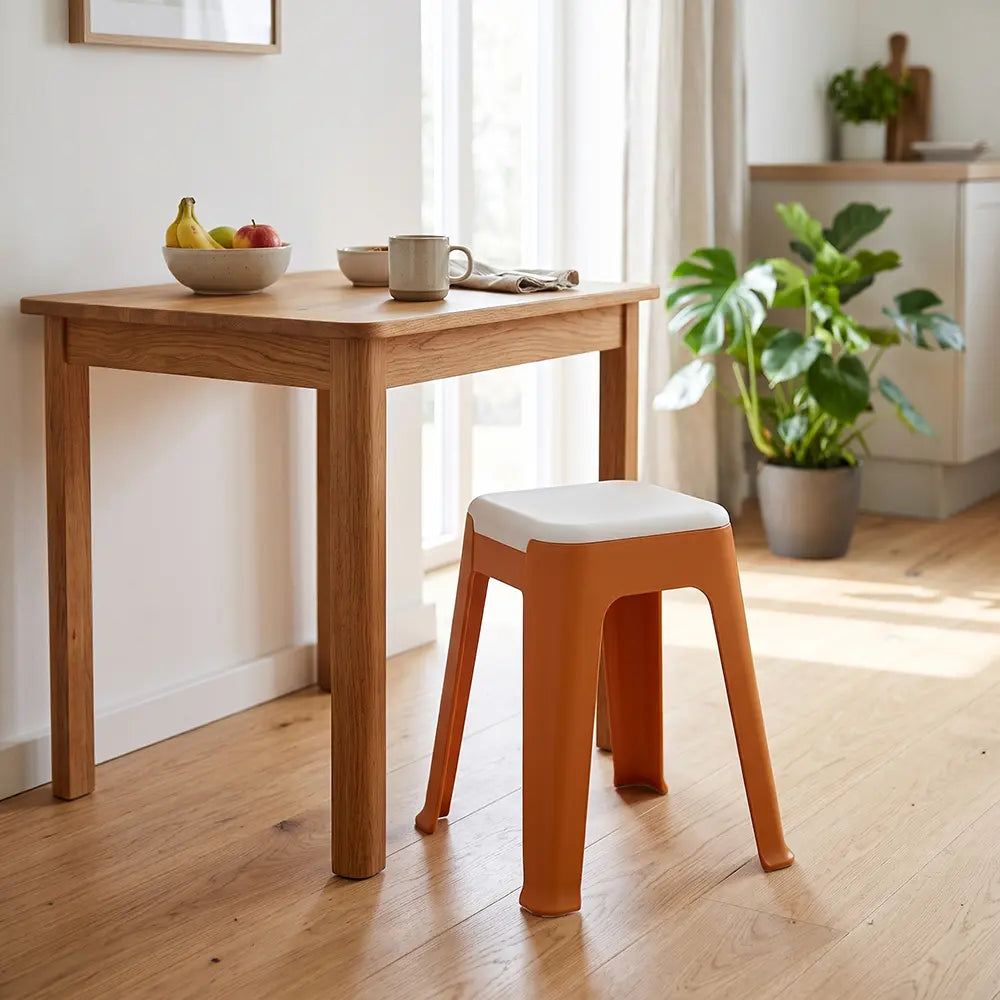 Modern Compact Plastic Stool