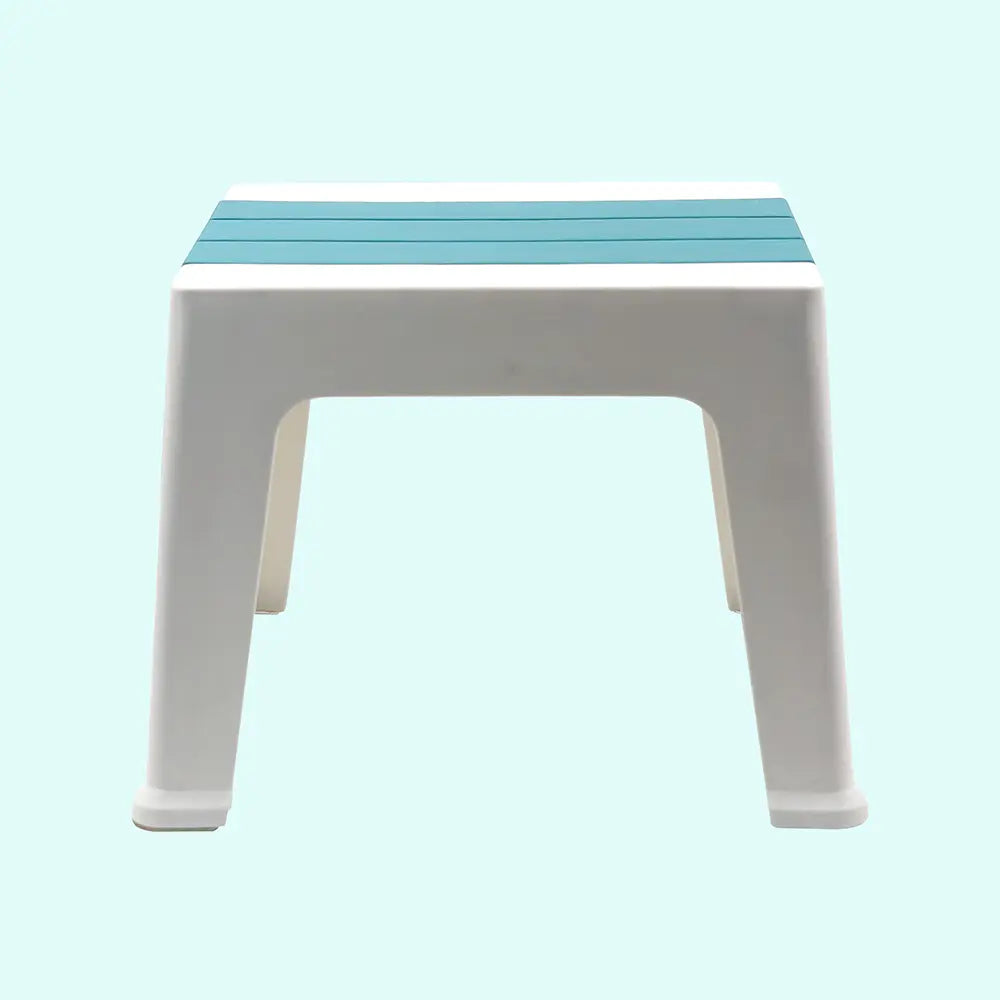 Modern Dual-Tone Plastic Utility Stool