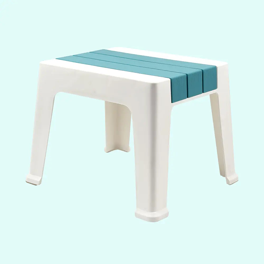 Modern Dual-Tone Plastic Utility Stool