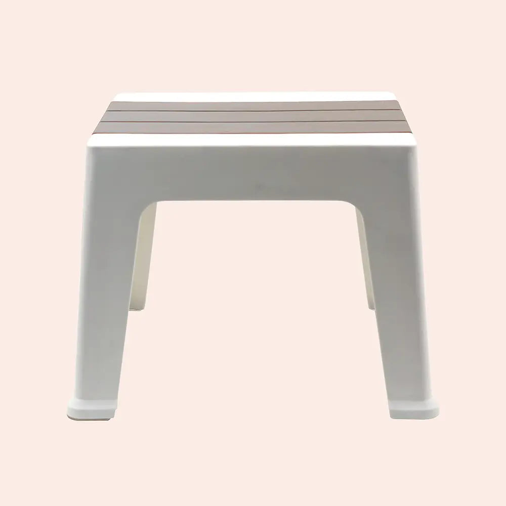 Modern Dual-Tone Plastic Utility Stool