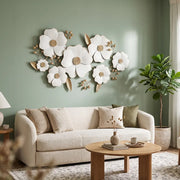 Modern  Floral Metal Wall Art