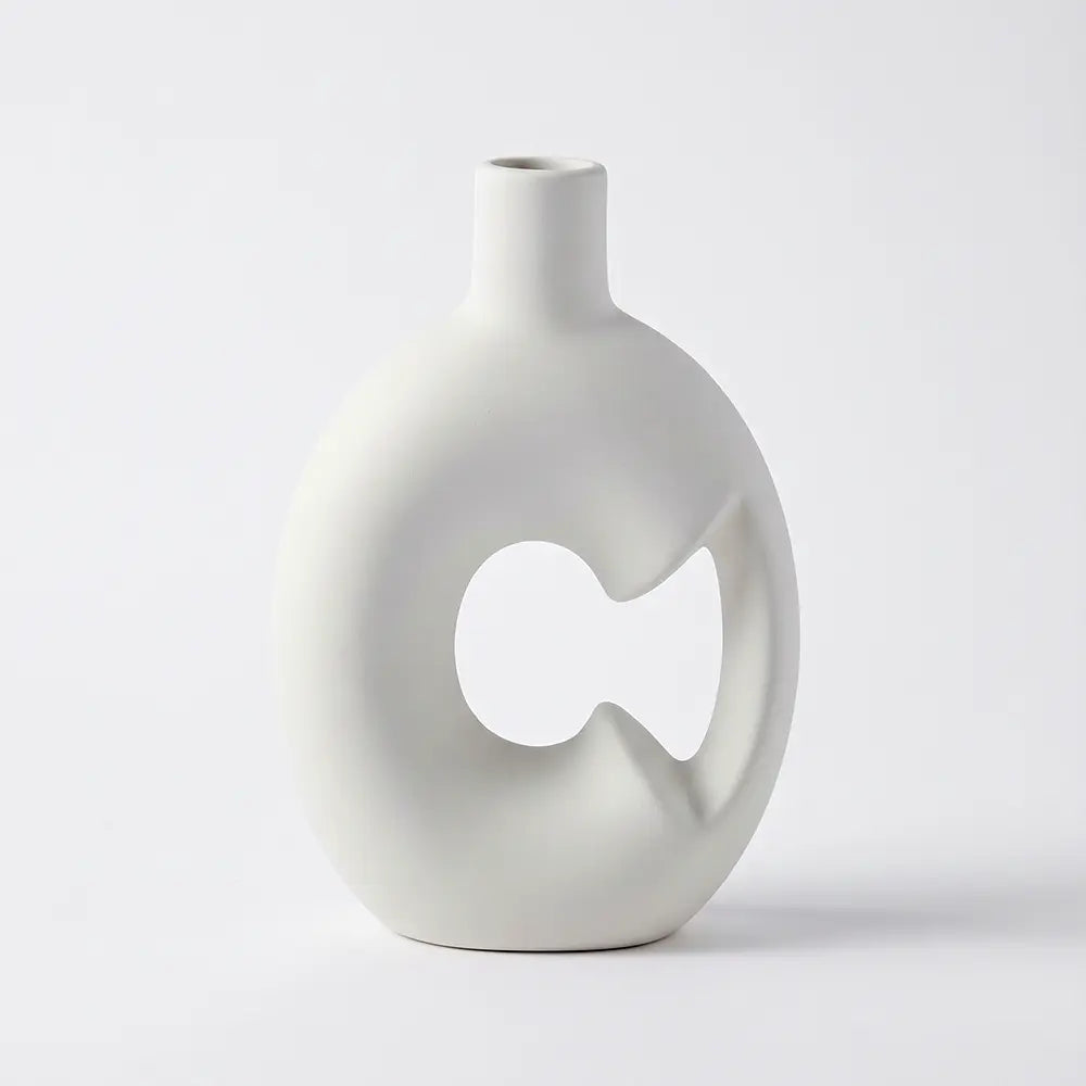 Modern Hollow Ceramic Decorative Vase