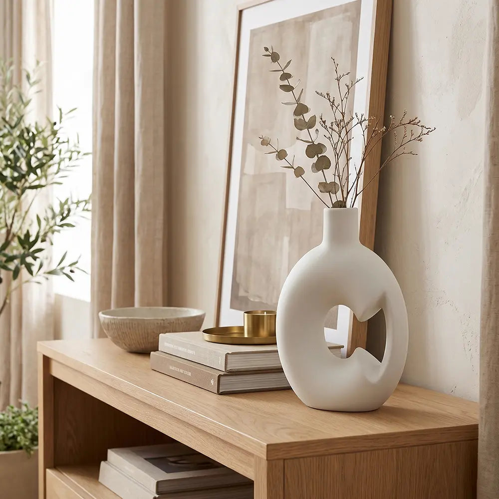 Modern Hollow Ceramic Decorative Vase