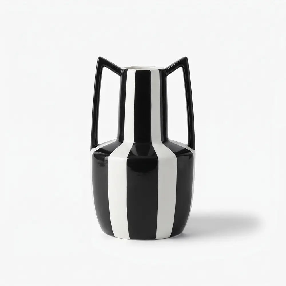 Modern Striped Decorative Vase