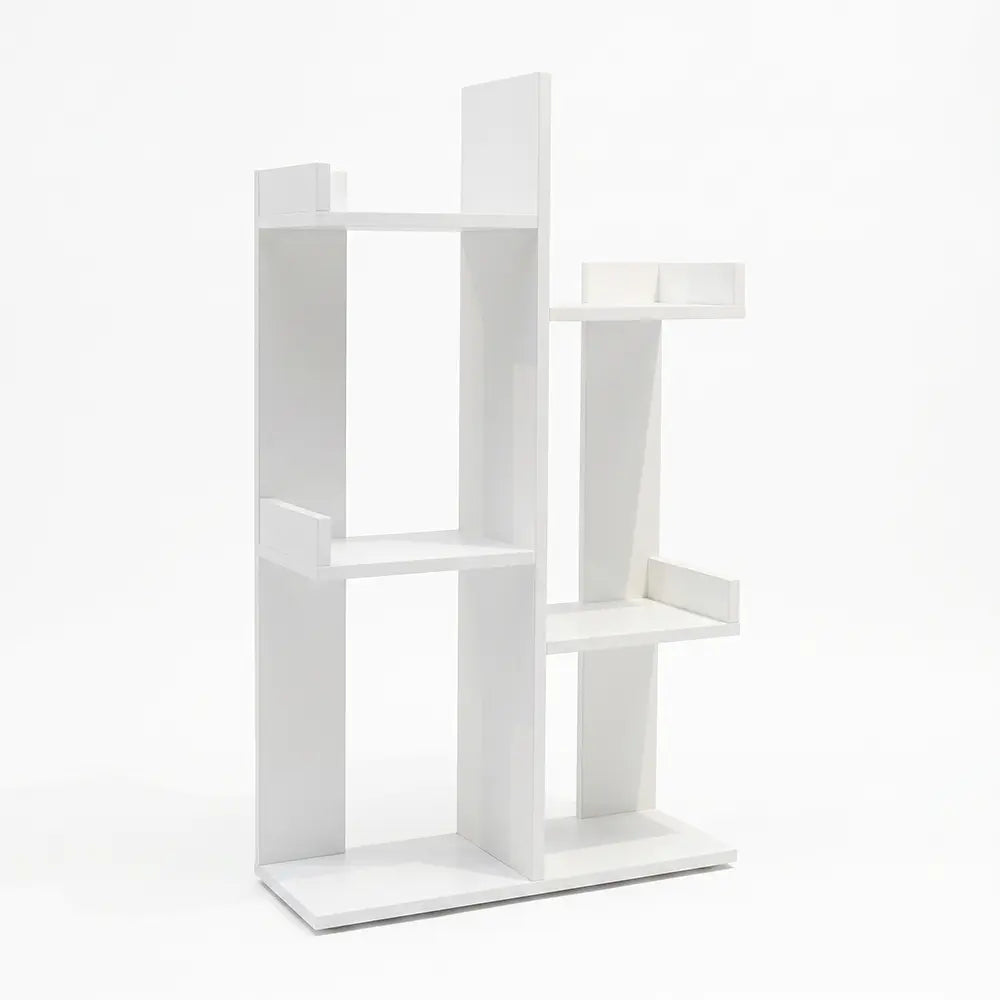 Modern Stylish White Open Bookshelf