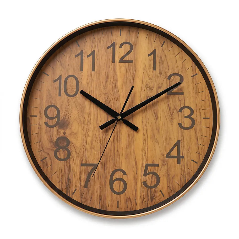 Modern Rustic Round Wall Clock