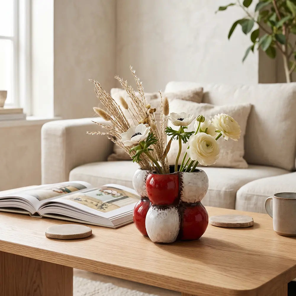 Modern Colour Block Decorative Vase