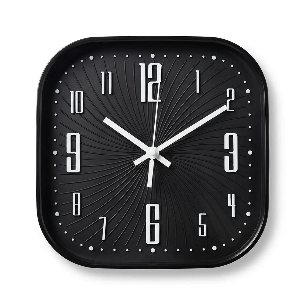 Modern Square Wall Clock with 3D Numbers