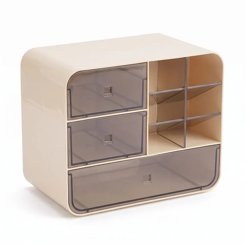 Multi-Compartment Cosmetic Storage Organizer