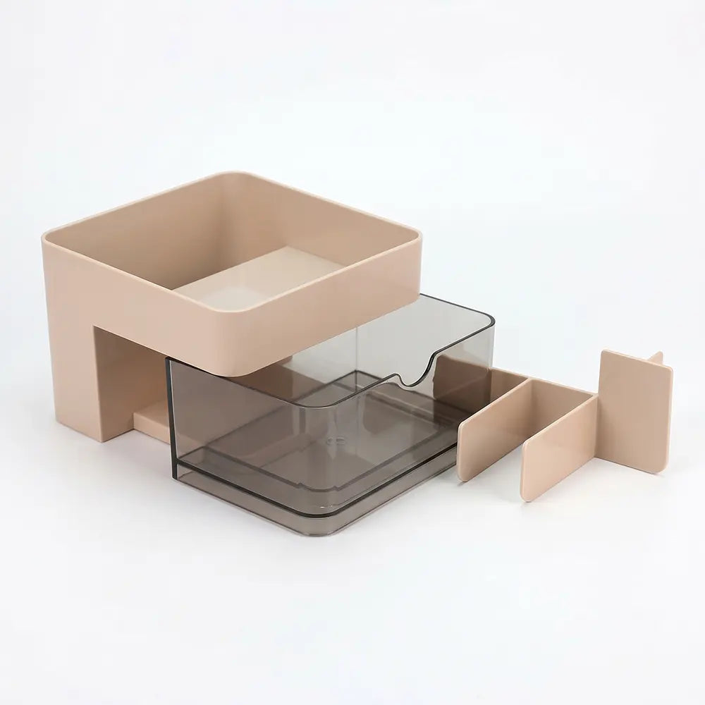 Multi-Compartment Desk Organizer with Drawer