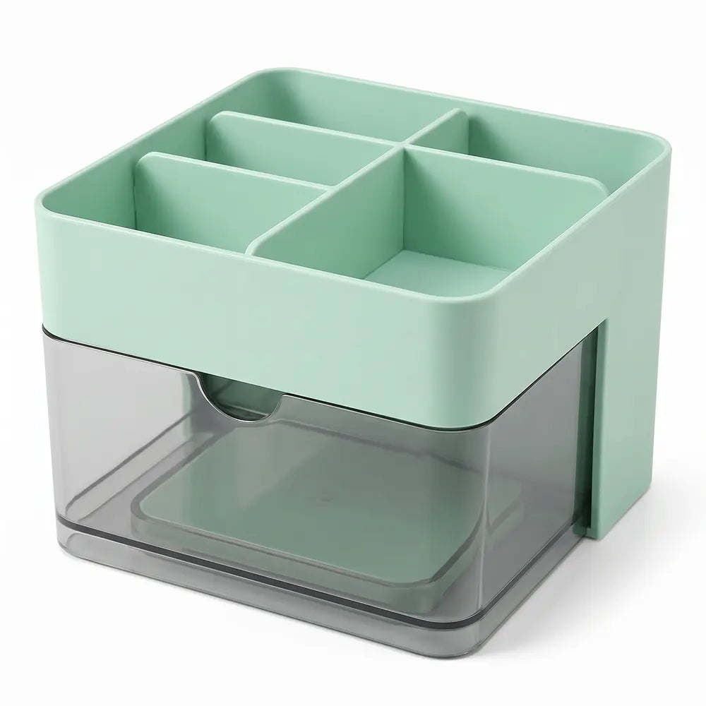 Multi-Compartment Desk Organizer with Drawer