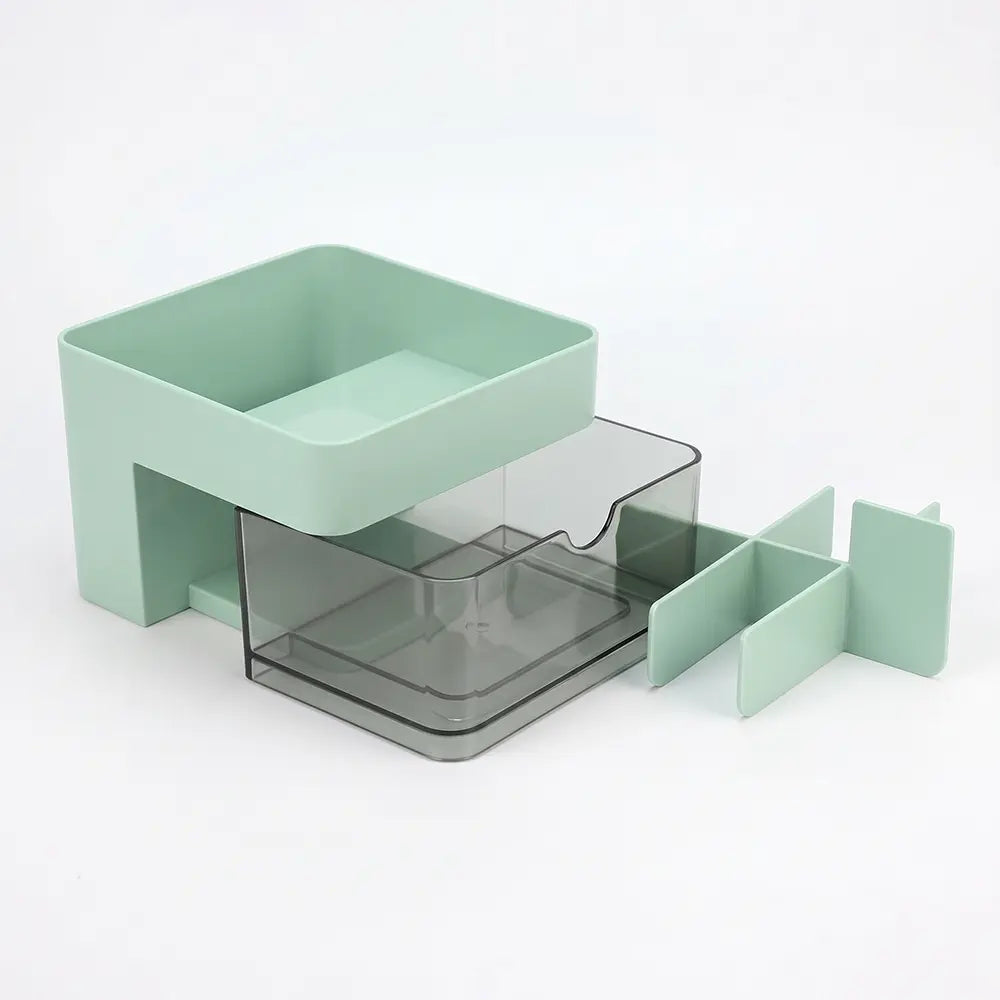 Multi-Compartment Desk Organizer with Drawer