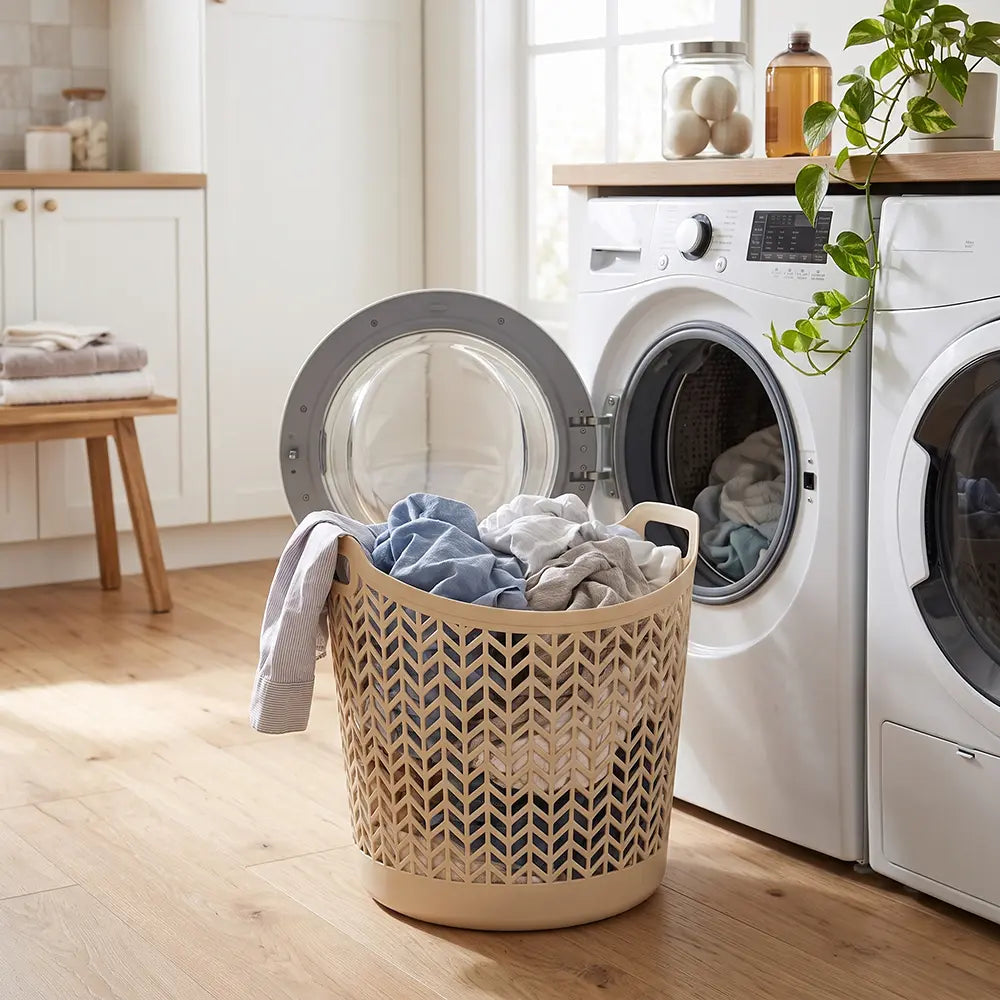 Multi-Purpose Laundry Storage Basket with Handles