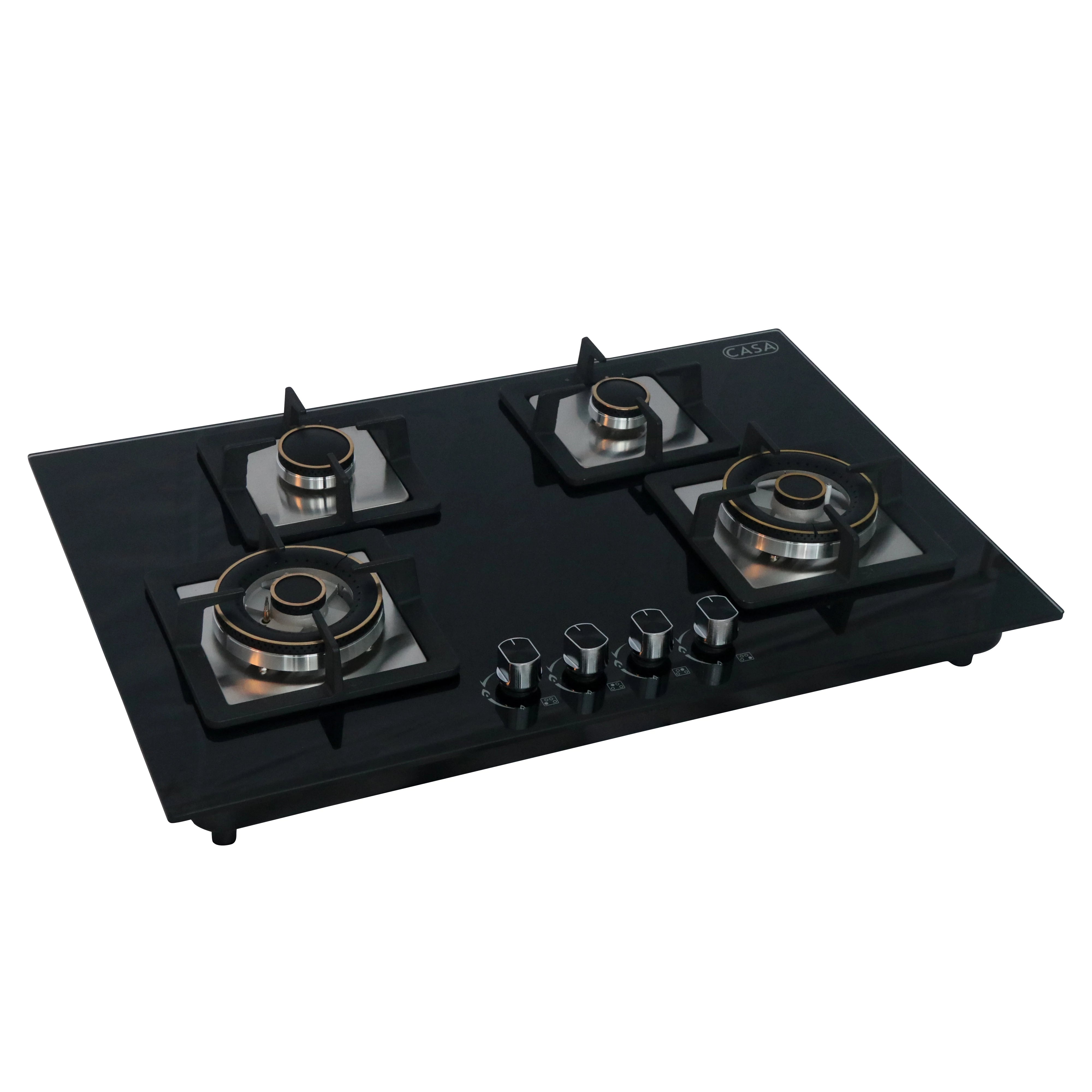 4-BURNER TEMPERED GLASS TOP COOKER HOB (X824BS)