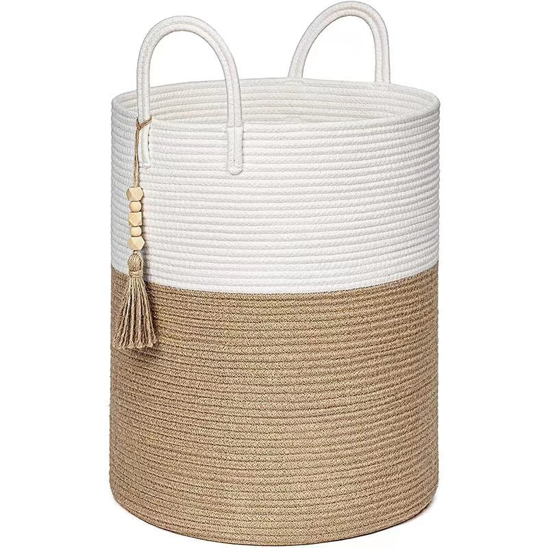 WOVENCHARM STORAGE BASKET WITH HANDLES / LAUNDRY BIN