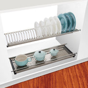 DUAL-LEVEL DISH DRYING RACK