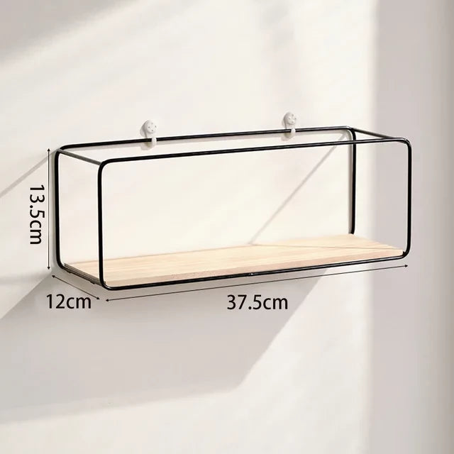 WALL SHELF RECTANGLE SHAPE BLACK