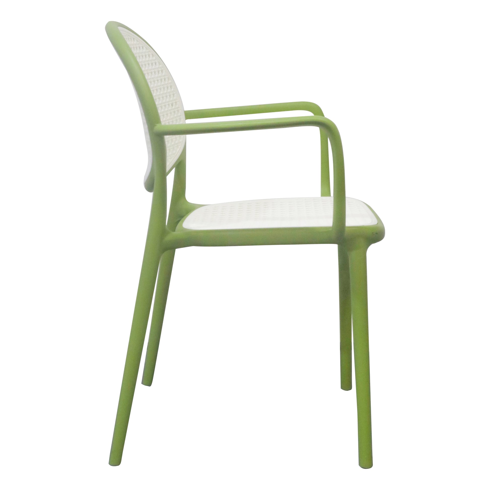 MODERN RATTAN - STYLE PLASTIC DINING CHAIR