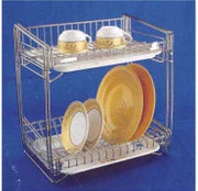 DOUBLE-LEVEL DISH DRYING ORGANIZER