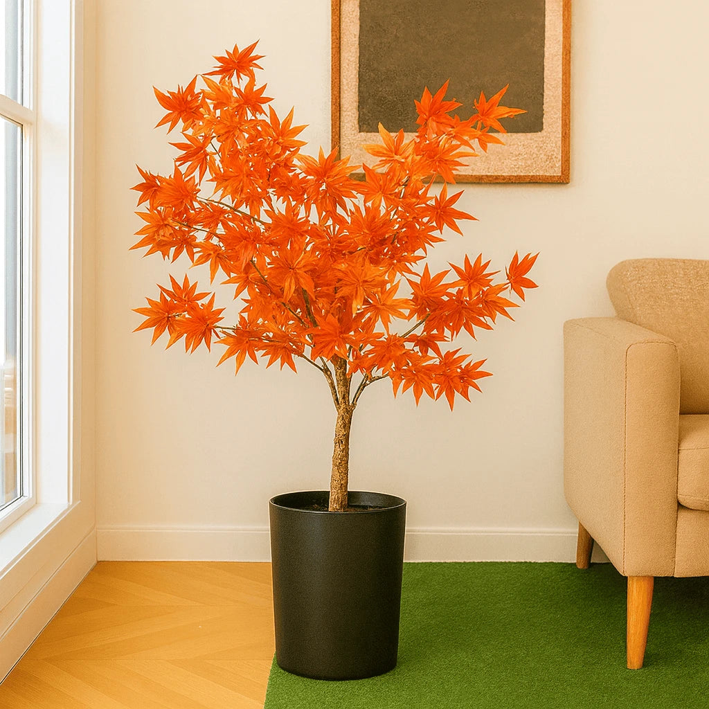 Decorative Artificial Maple Tree with Pot - Indoor Decoration Plant