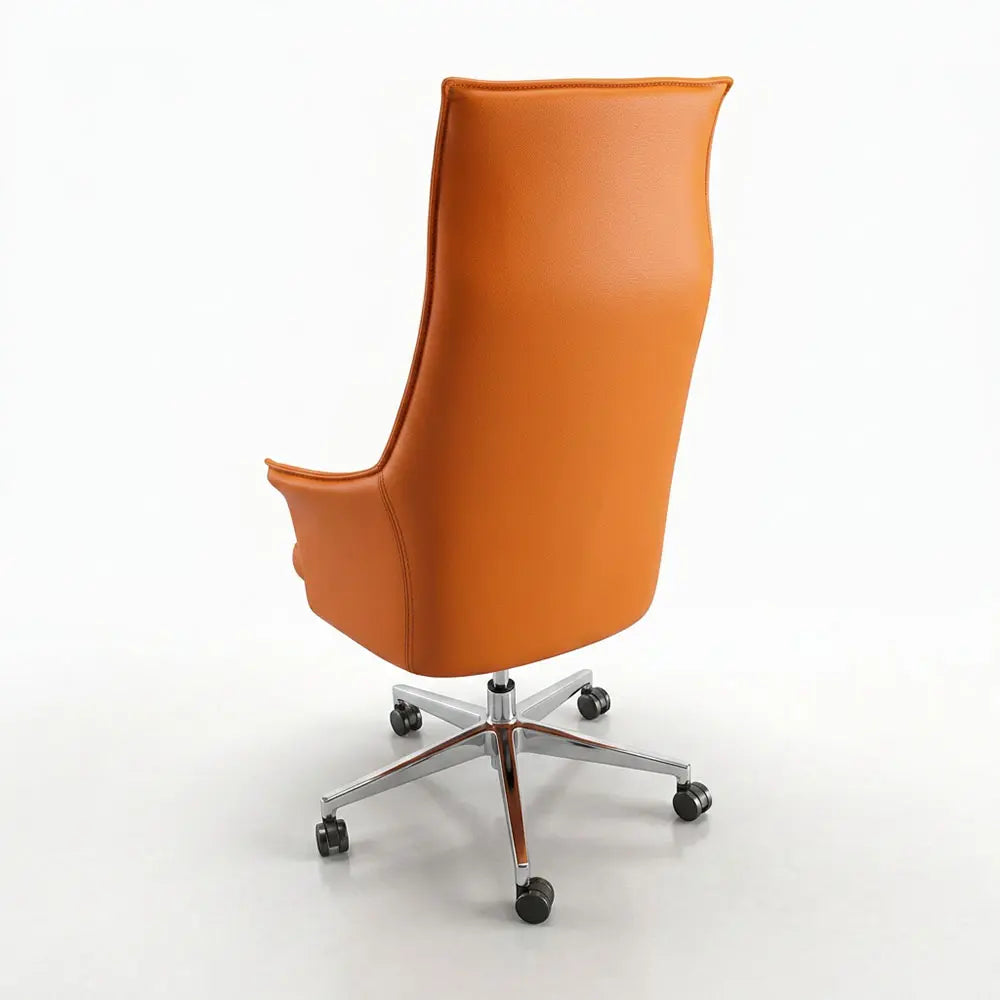 Premium Orange High-Back Executive Office Chair
