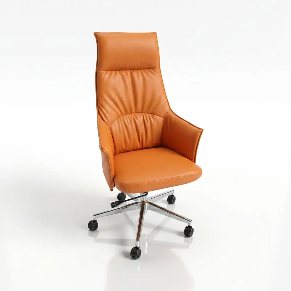 Premium Orange High-Back Executive Office Chair