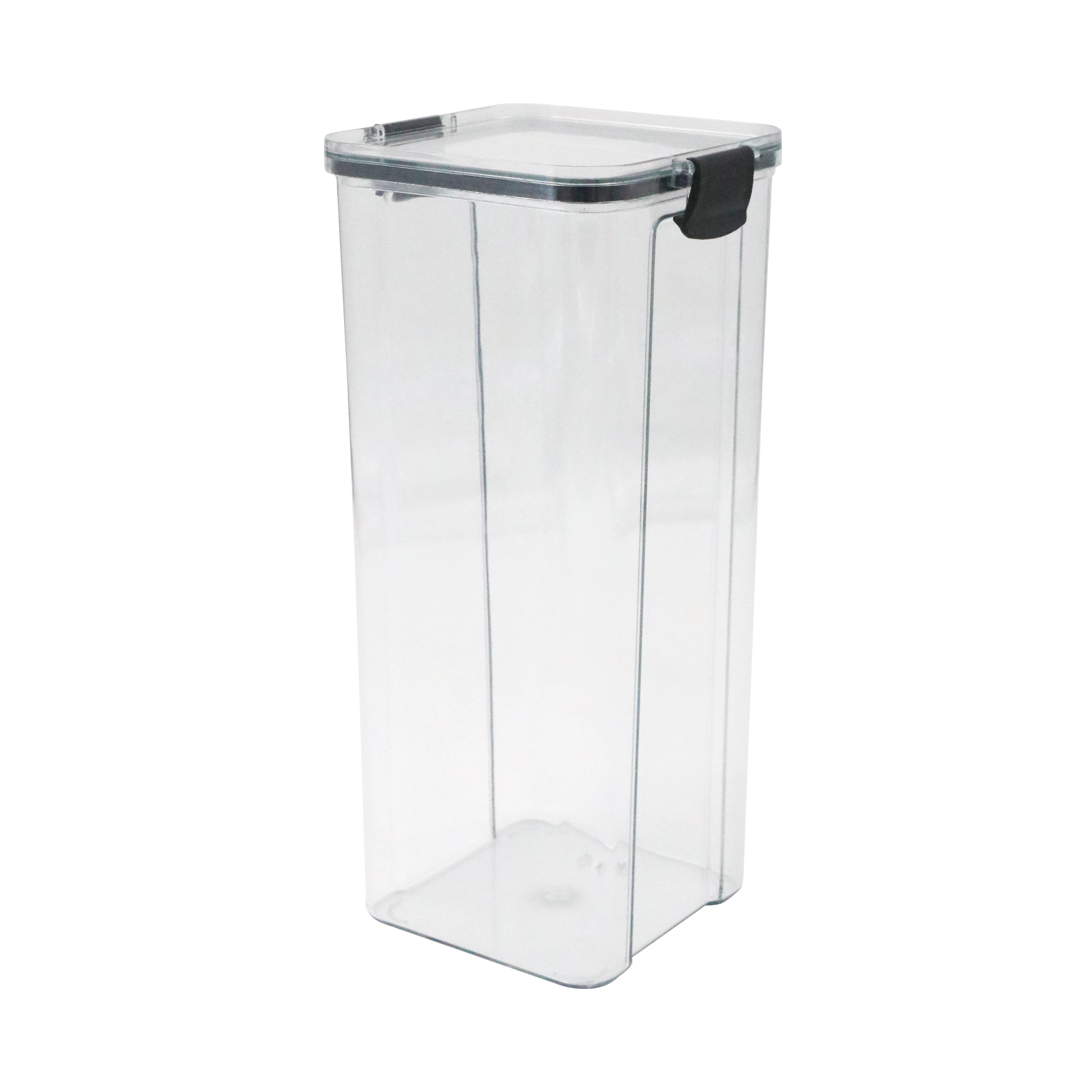 AIRTIGHT SQUARE CLEAR STORAGE CANISTER