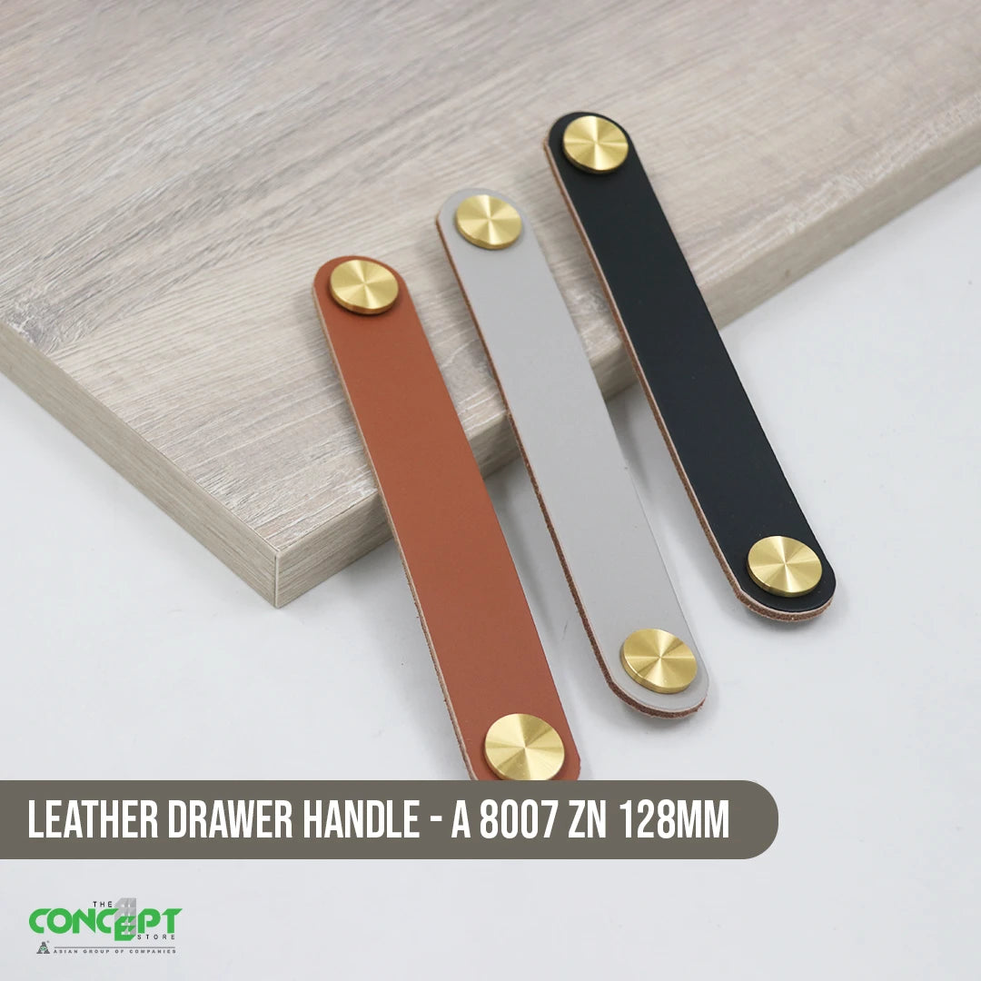MODERN LEATHER STRAP PULL HANDLE FOR DRAWERS