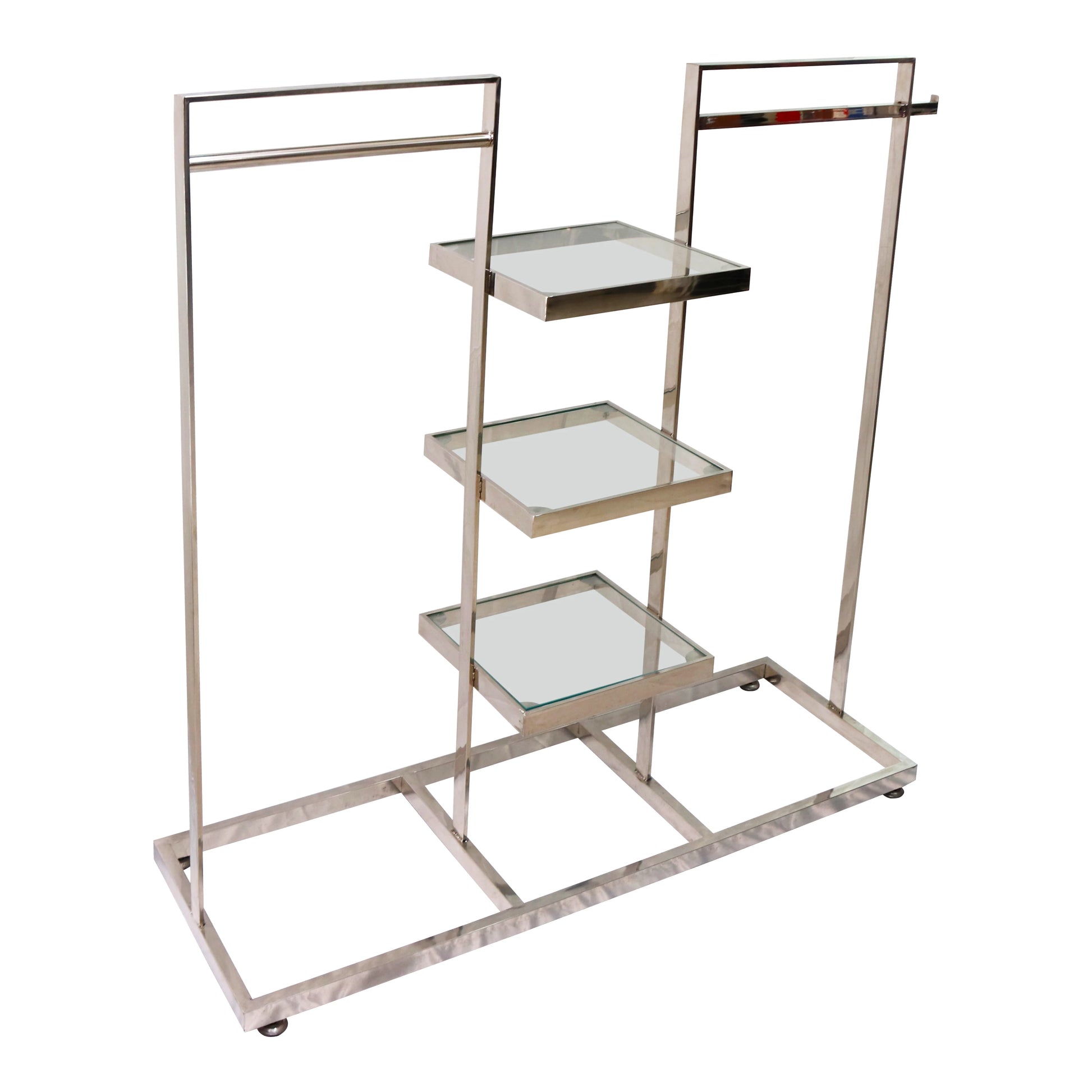 STAINLESS STEEL MULTI-TIER DISPLAY RACK