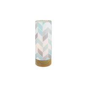 CHEVRON PATTERN CYLINDER LAMP