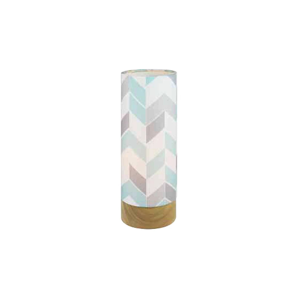 CHEVRON PATTERN CYLINDER LAMP