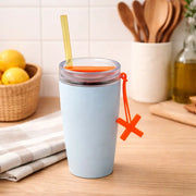 Premium Insulated Beverage Tumbler with Straw