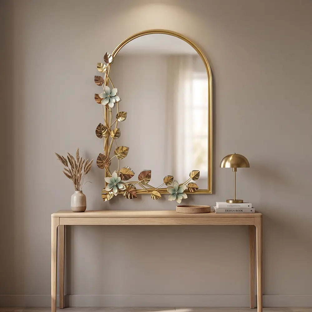 Premium Gold Leaf Decorative Wall Mirror
