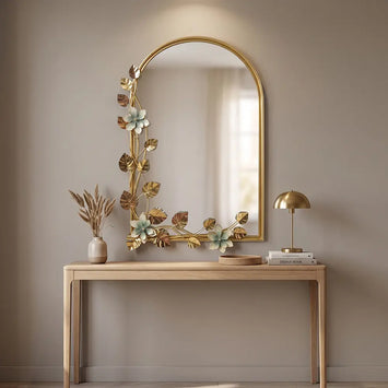 Premium Gold Leaf Decorative Wall Mirror