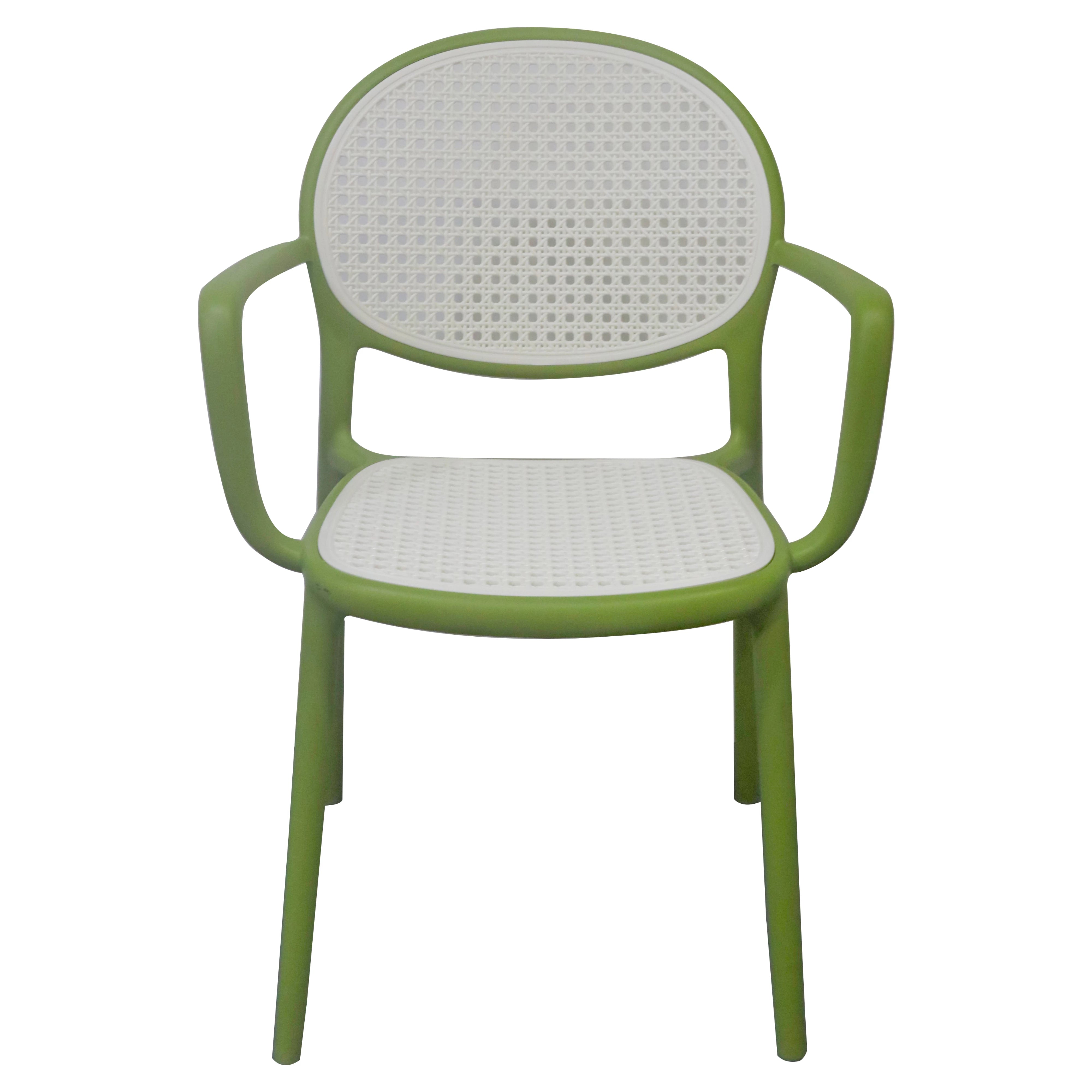 MODERN RATTAN - STYLE PLASTIC DINING CHAIR