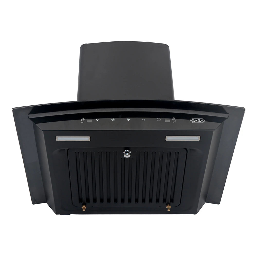 CASA AEROCURVE BLACK CHIMNEY COOKER HOOD