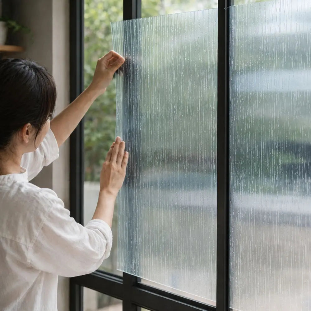 Rain Drop Glass Sticker – Decorative Privacy Window