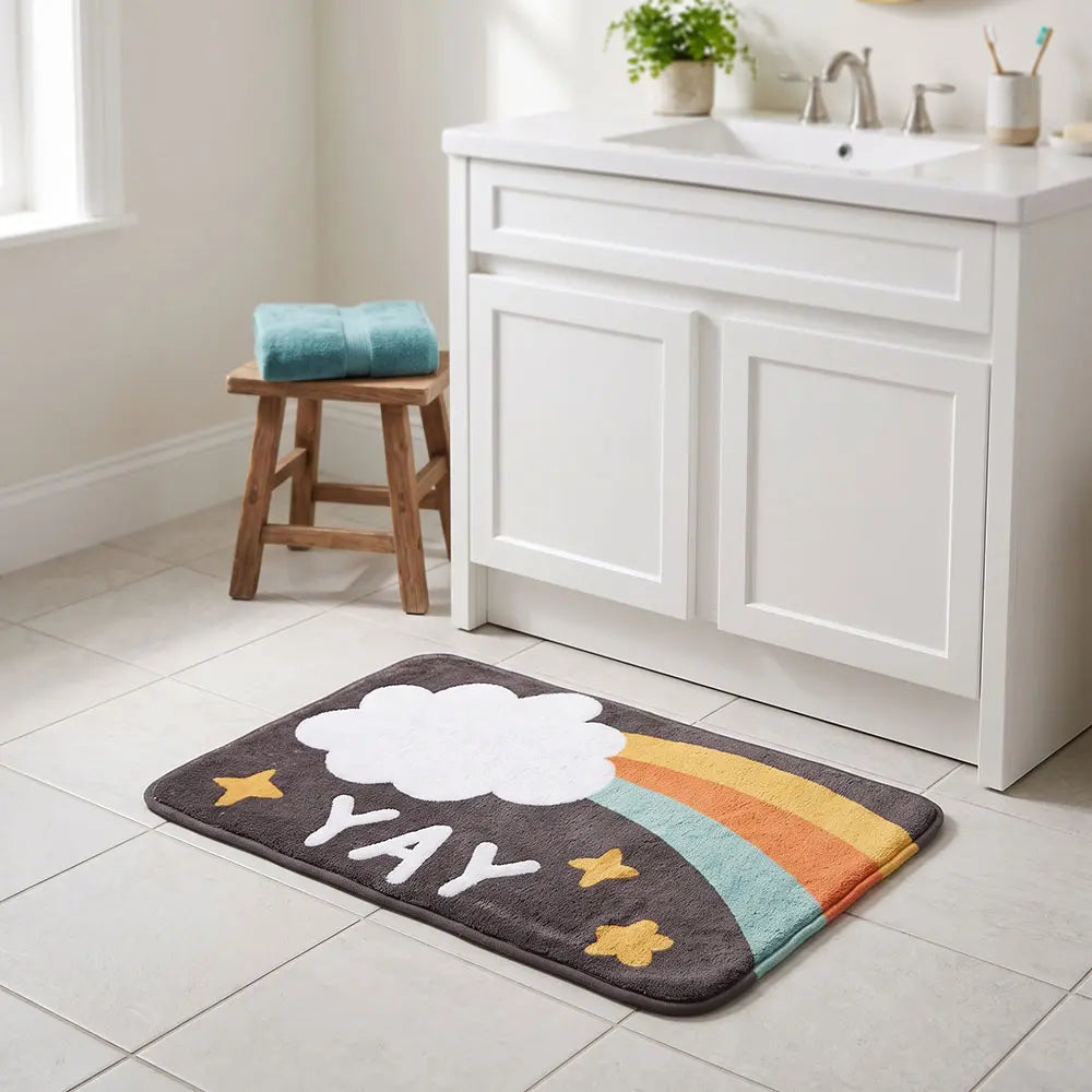 Rainbow Cloud  Floor Mat