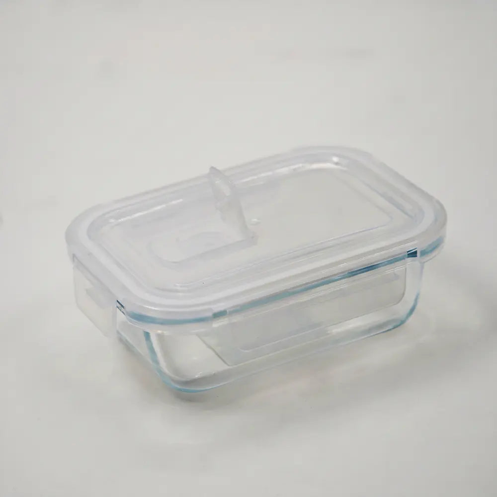 Rectangular Glass Food Container with Locking Lid