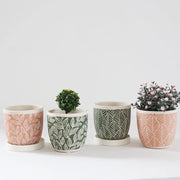 FLORAL FANTASY CEMENT POT
