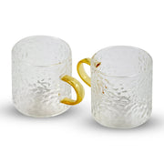 GOLD HANDLE FROSTED CUP SET – 6 PCS