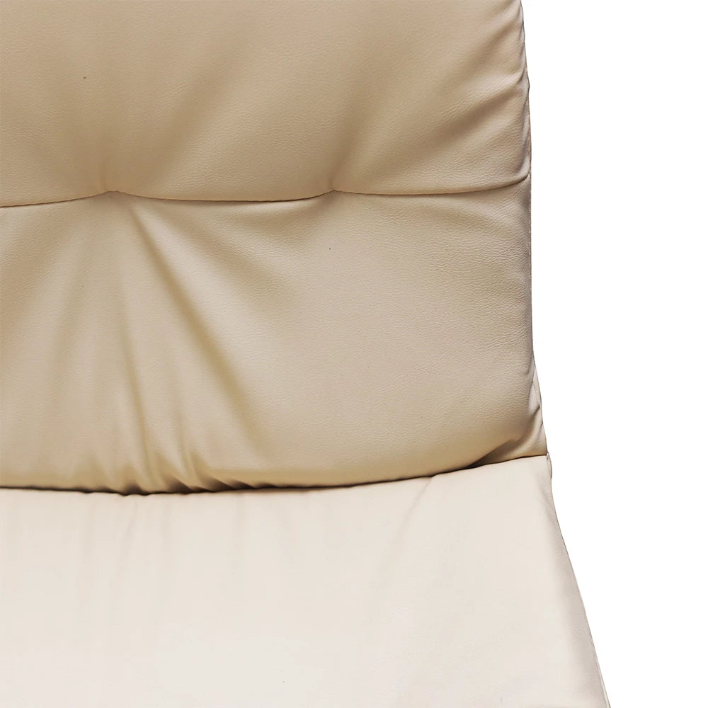 WHITE MODERN UPHOLSTERED BAR CHAIR