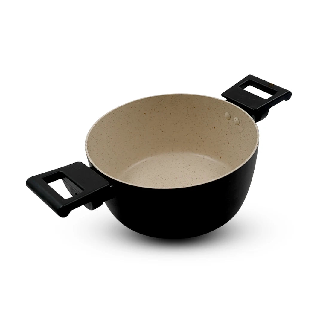 STONEWAVE GRANITE STYLE COOKWARE WITH GLASS LID