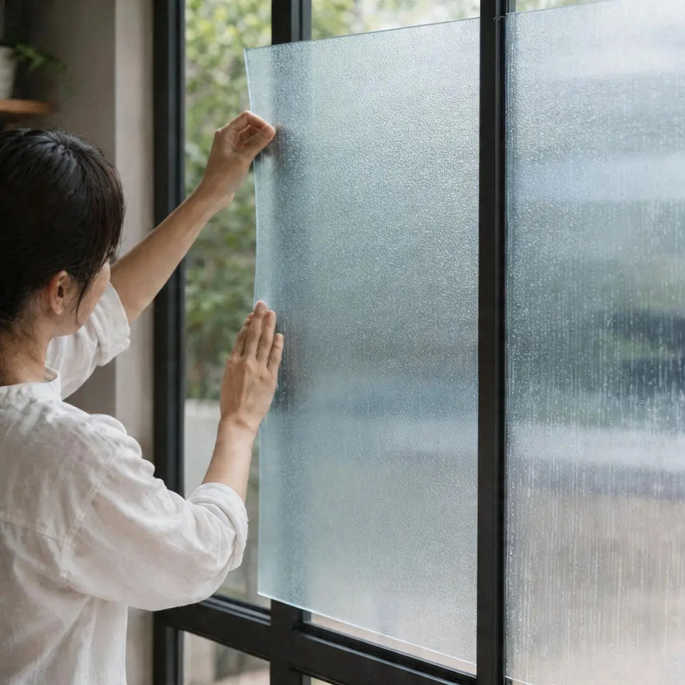 Sand Bush Frosted Glass Sticker – Privacy Window