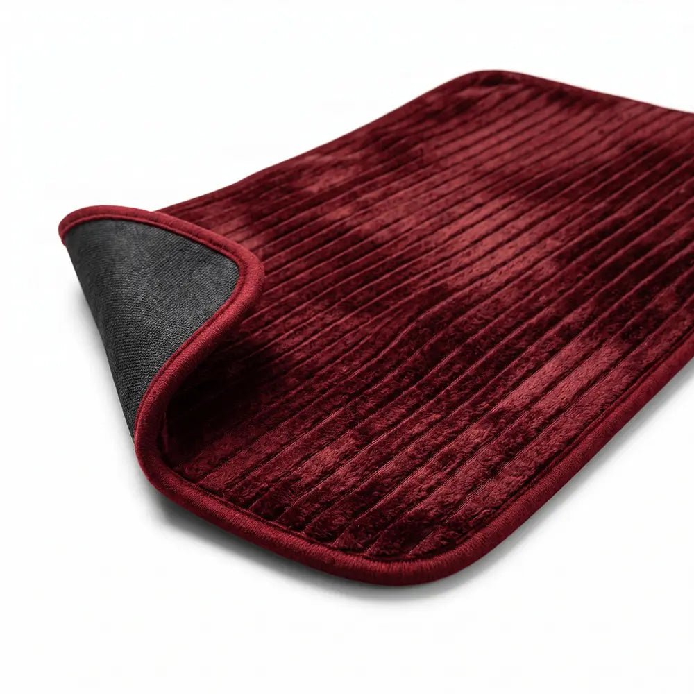 Soft Ribbed Plush Floor Mat